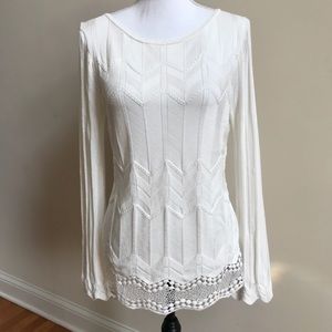 White House Black Market Ivory Sweater